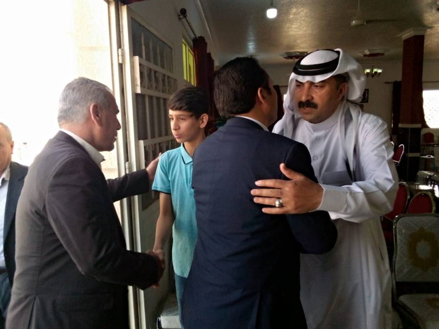 الأمين العام للشؤون التعليمية الدكتور نواف العجارمة يقدم واجب العزاء بالزميل الدكتور هاني الحربي