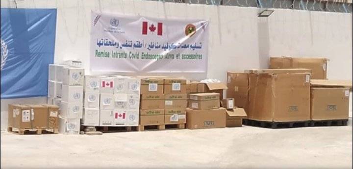 موريتانيا تتسلم مساعدات طبية وسيارات مقدمة من دولة كندا