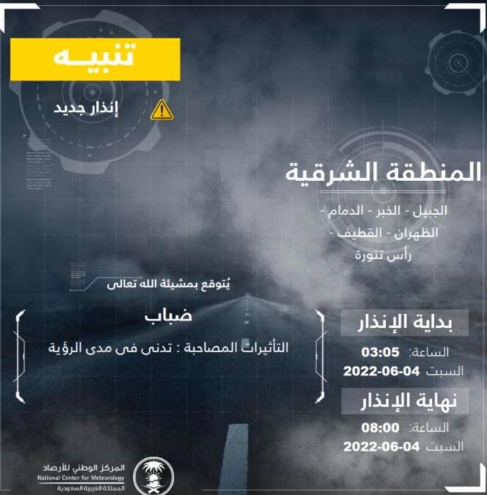 طقس السعودية اليوم: سحب رعدية ممطرة وضباب على عدد من المناطق