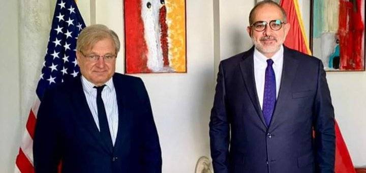 السفير الأمريكي نورلاند في ليبيا يستقبل المترشح الرئاسي النايض