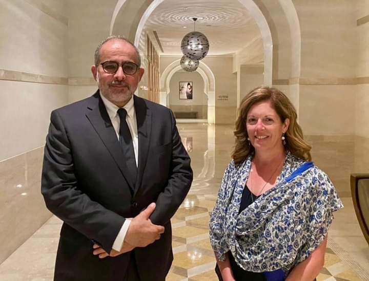 النايض يلتقي المستشارة الخاصة للأمين العام للأمم المتحدة بشأن ليبيا ويليامز