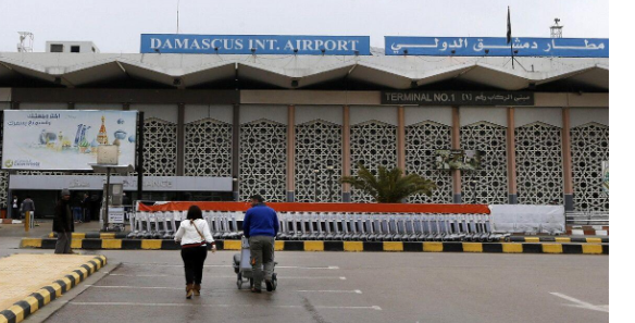 شاهدوا أضرار مطار دمشق بعد القصف