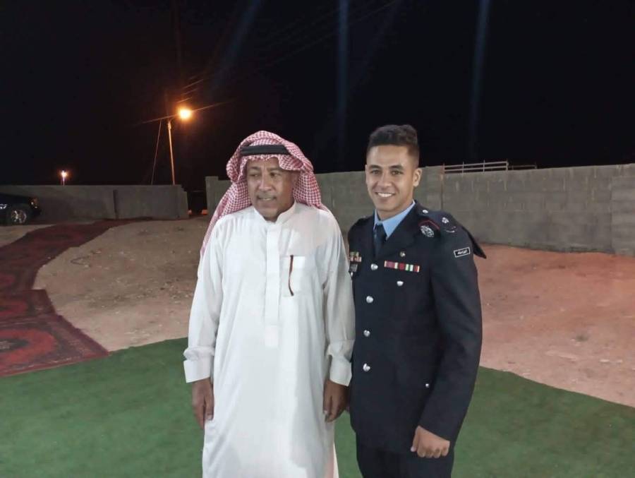 محمد الكعابنه يهنئ تيسير الكعابنه بتخرج أبنه الملازم معن   …