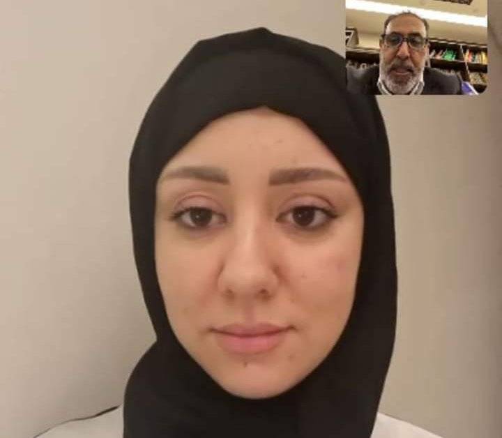 مناقشة رسالة ماجستير للطالبة البايض في القانون في جامعة جدارا عن بُعد