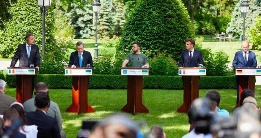 دعم  فرنسا وألمانيا وإيطاليا ورومانيا لمنح أوكرانيا فوراوضع المرشح لعضوية الاتحاد