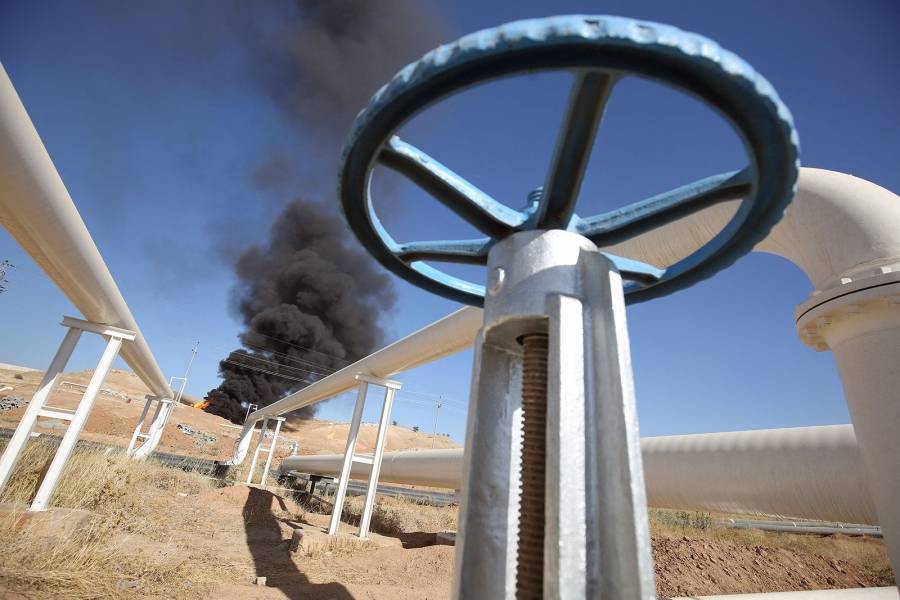 سقوط صاروخ كاتيوشا بحقل غاز في العراق