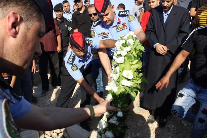 العقيد الشبول يشارك في تشييع جثمان الوكيل أمنه يوسف اخلاوي