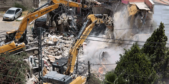 قوات الاحتلال تهدم منشآت زراعية عدة وتجرف أراضي في الضفة الغربية