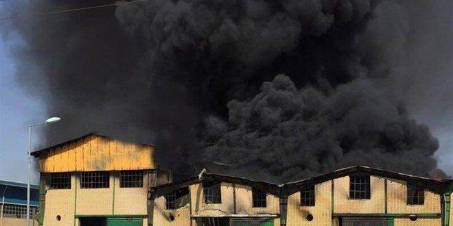 إصابة سبعة أشخاص جراء حريق شمال طهران