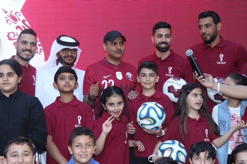 الامير نايف وآل ثاني واكثر من ١٥٠٠ اردني في اولى الفعاليات الترويجية لكأس العالم بقطر في عمان (صور)