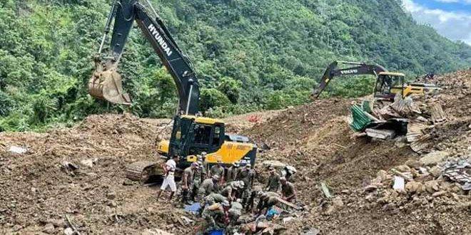 48 قتيلاً حصيلة ضحايا الانهيارات الأرضية في ولاية مانيبور الهندية