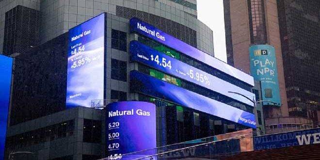 ارتفاع أسعار الغاز في أوروبا لأكثر من 1800 دولار لكل ألف متر مكعب