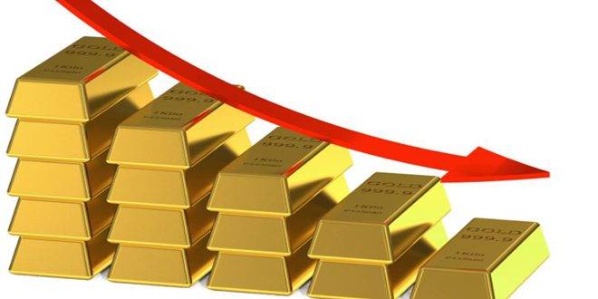 هبوط أسعار الذهب