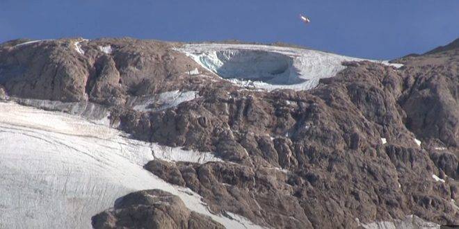 ارتفاع عدد قتلى الانهيار الجليدي في جبال الألب الإيطالية إلى سبعة