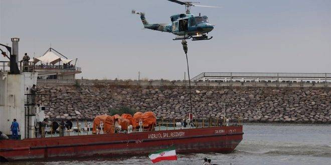 مناورات عسكرية إيرانية في بحر قزوين