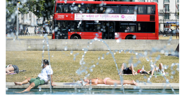 موجة حر بريطانيا: جدة ودبي قد تكونا أقل حرارة من لندن