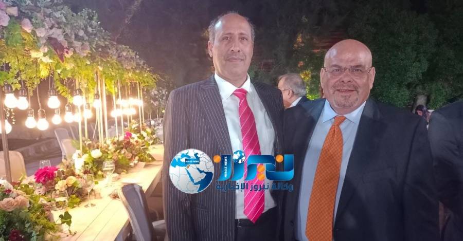 الجبور يهنئ الإعلامي تاج الدين عبد الحق بمناسبة زواج نجله ابراهيم