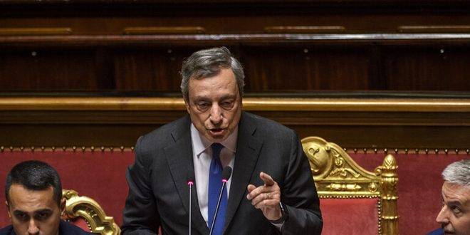 ماريو دراغي يفوز باقتراع على الثقة بمجلس الشيوخ الإيطالي