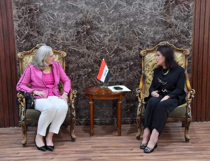 وكيلة وزارة الخارجيَّة تستقبل السفيرة الأمريكيَّة لدى العراق