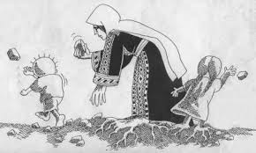 كاريكاتير مسرحية تقتبس مشاهدها من لوحات ناجي العلي