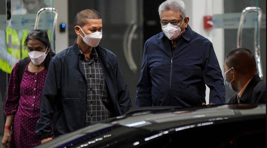 الرئيس السريلانكي السابق يصل إلى تايلاند