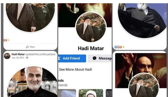 صور للخميني وسليماني في حساب طاعن سلمان رشدي