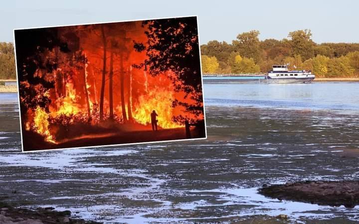 أوروبا.. أنهار تتبخر.. وغابات تحترق