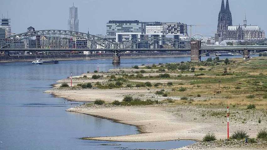 تفاؤل مناخي..ارتفاع منسوب نهر الراين في ألمانيا
