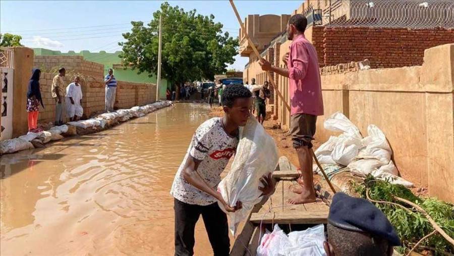 79 شخصاً ضحايا الفيضانات في السودان ومنازل مدمرة ومحاصيل زراعية متضررة