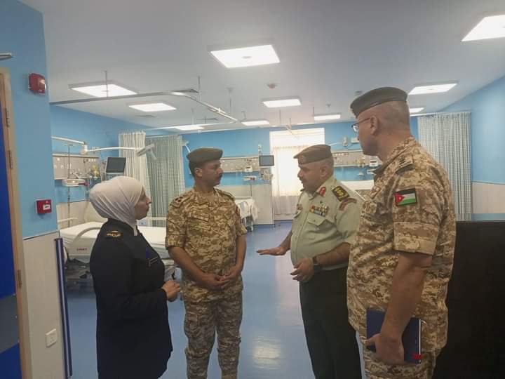 مدير الشؤون الإدارية والقوى البشرية يتفقد مستشفى الأمير زيد بن الحسين  العسكري_صور