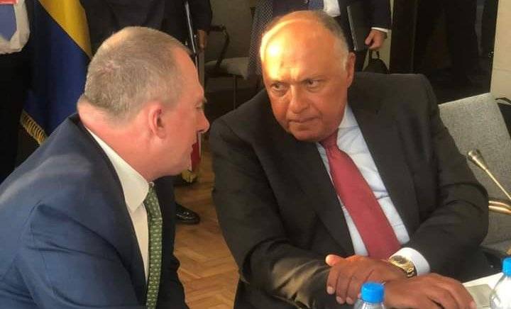 وزير الخارجية المصري يلتقي وزير البيئة الجابوني