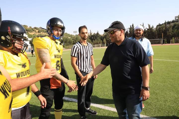 الجبور ..يرعى فعاليات الدوري المحلي لكرة القدم الأمريكية _صور