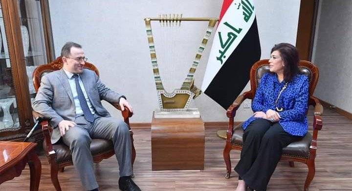 السهيل تلتقي السفير الروسيّ وتُؤكَّد على ضرورة توقيع الإتفاقيات ومُذكرات التفاهم بين بغداد وموسكو