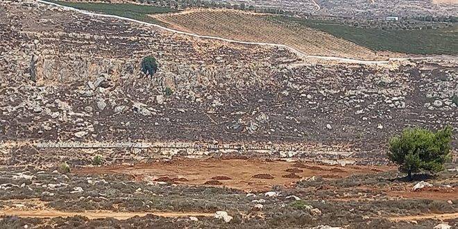 الاحتلال يجرف ثمانية دونمات شمال رام الله
