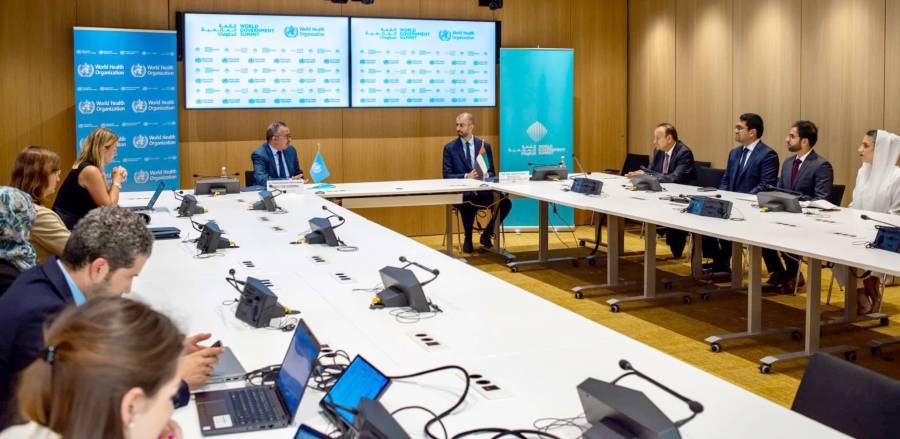 القمة العالمية للحكومات تعزز شراكتها مع منظمة الصحة العالمية