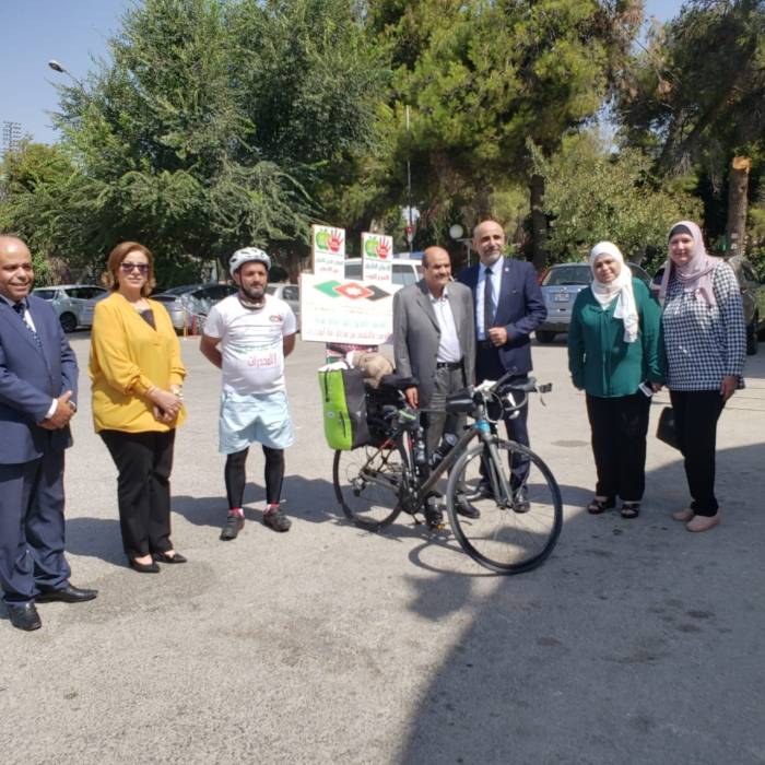 مديرية شباب محافظة العاصمة  تستضيف الرحالة الأردني عيسى قزاقزة
