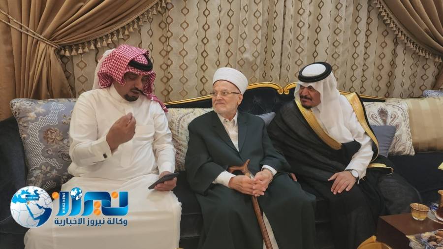 قبيلة بني هذيل تستقبل خطيب مسجد الاقصى ... صور 