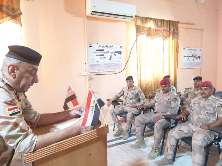 قيادة عمليات نينوى تلقي محاضرة تثقيفية على منتسبيها