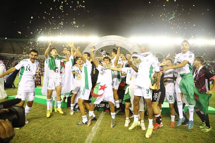 منتخب الجزائر يتوج بطلاً لكأس العرب للناشئين