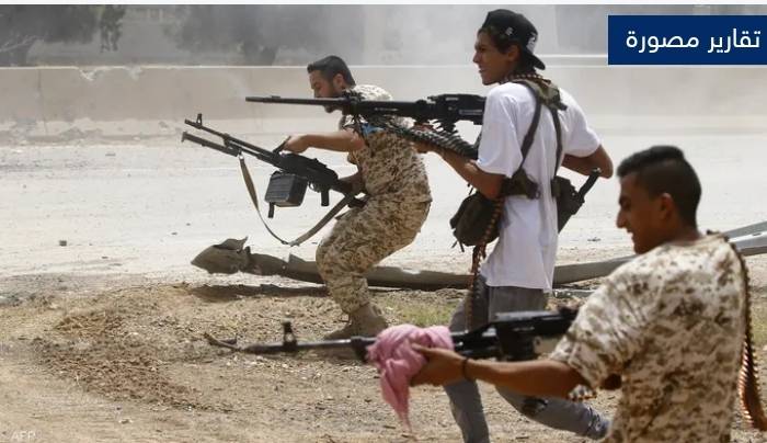 عاجل ..اقتحام وإطلاق نار.. ميليشيات تتصارع على مديرية أمن في ليبيا