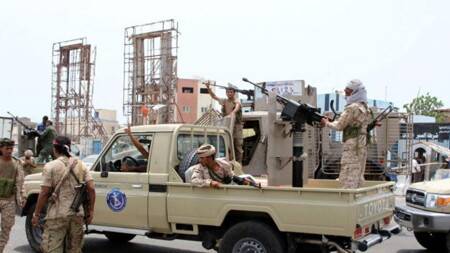 اشتباكات ومعارك  مسلحة بين قوات المجلس الانتقالي الجنوبي وعناصر تنظيم القاعدة في محافظة أبين باليمن