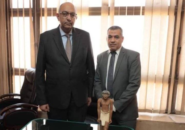 مصر تسترد تمثالين أثريين من بلجيكا _صور