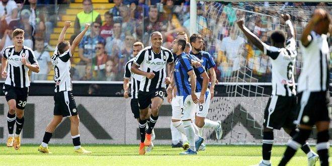 أودينيزي يفوز على منافسه إنتر ميلان في الدوري الإيطالي