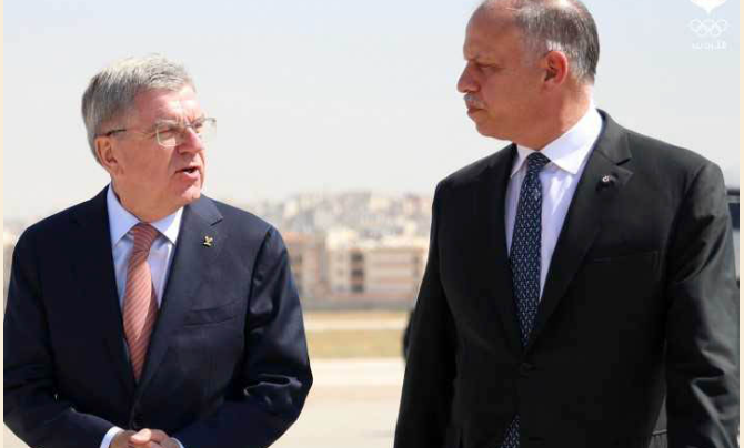 الأمير فيصل يستقبل رئيس اللجنة الأولمبية الدولية