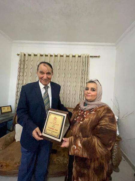 فريق شذا الروح في ضيافة وزير الثقافة الأسبق طه الهباهبة