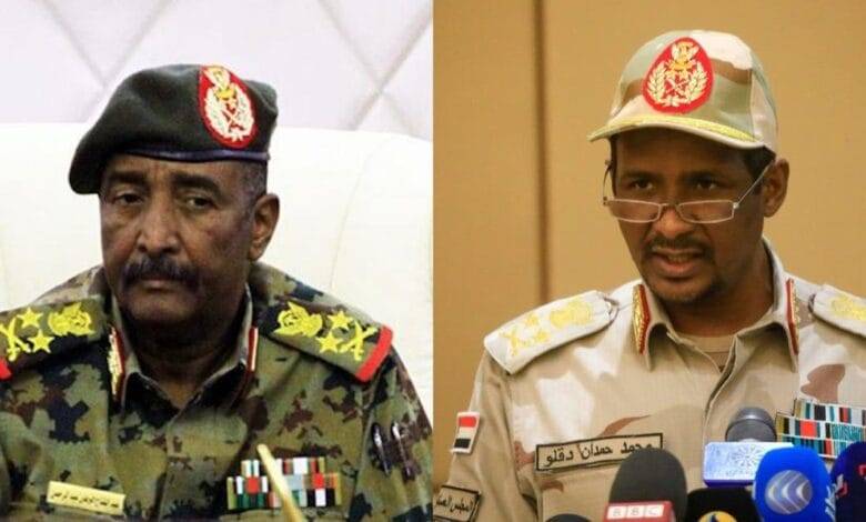 دقلو ينفي وجود خلافات بينه وبين البرهان