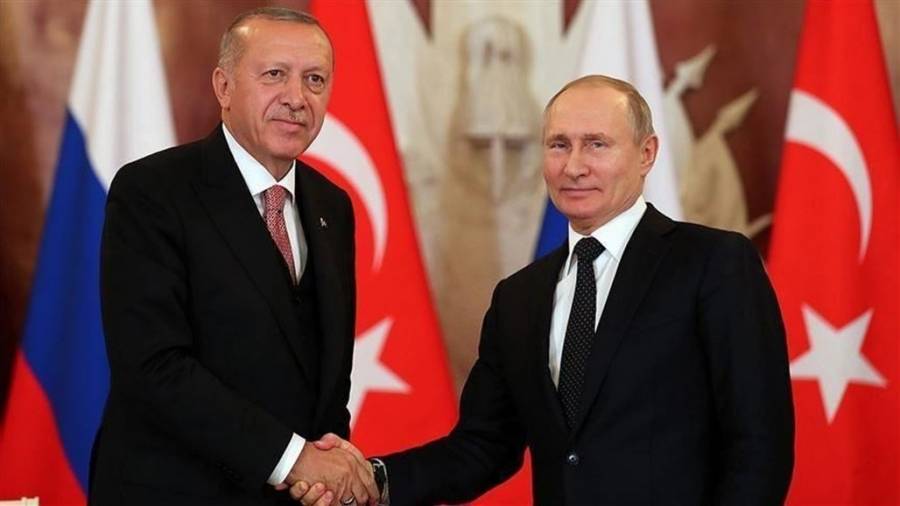 أردوغان يأمر الحكومة التركية بالبدء في العمل على مقترح بوتين
