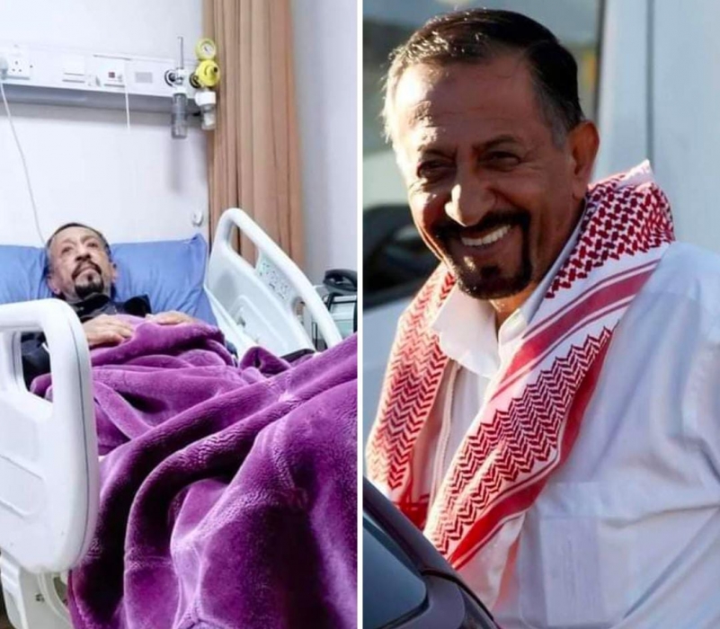 الفنان إبراهيم أبو الخير يرقد على سرير الشفاء