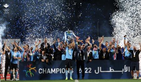 الفيصلي: توزيع مكافأة الدوري البالغ قيمتها 60 الف دينار على الفريق