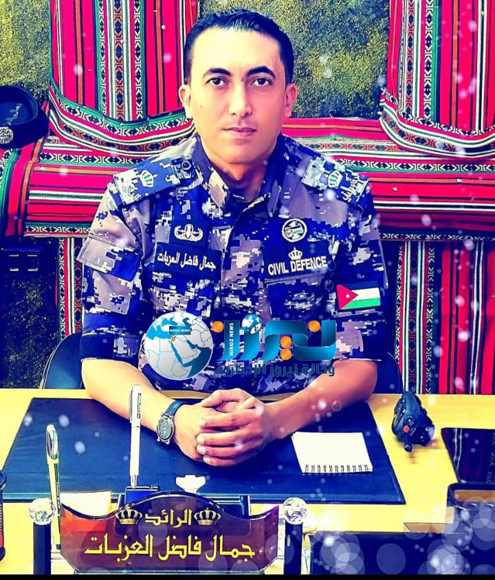الفريق  غازي  الطيب يُهنئ الرائد جمال العزبات  بالارادة الملكية